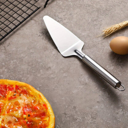 Stainless Steel Cake Server with Serrated Edge - Image 4