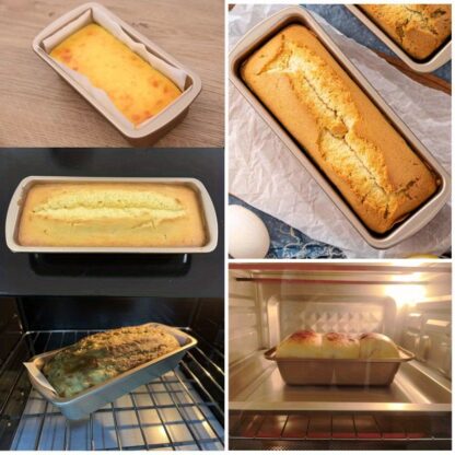 3-Piece Nonstick Carbon Steel Loaf Pan Set – Golden Finish - Image 3