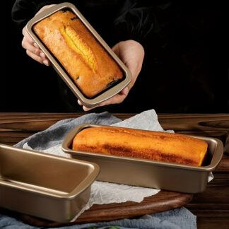 3-Piece Nonstick Carbon Steel Loaf Pan Set – Golden Finish
